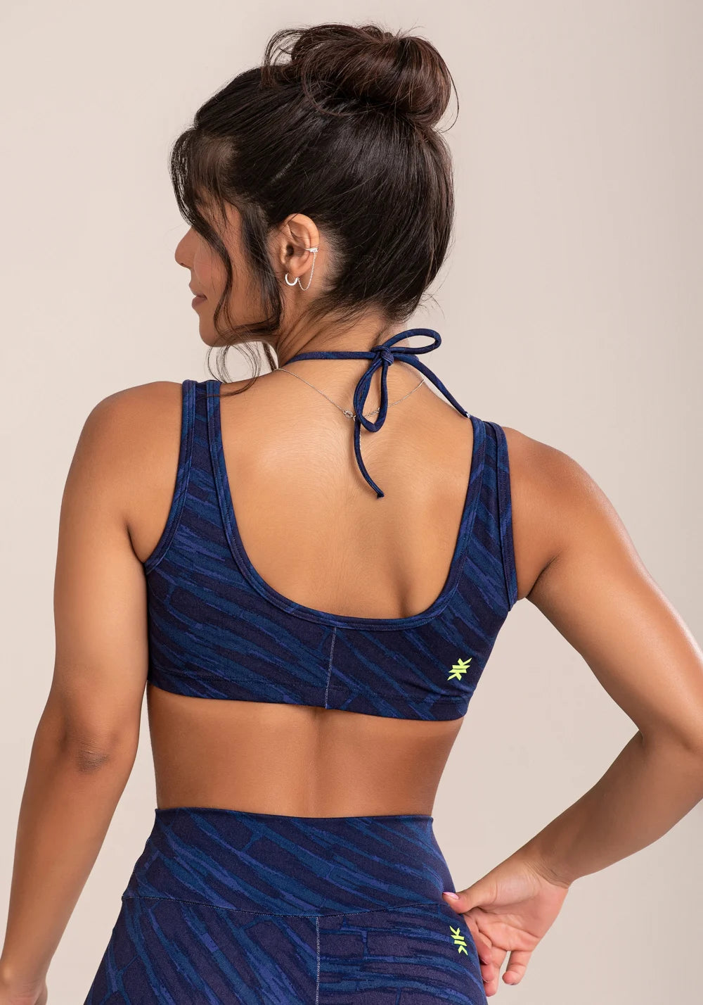 Blue Printed Tie-Dye Short Set