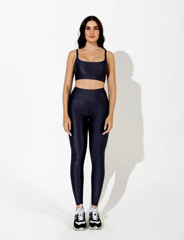 Match Black Legging Set