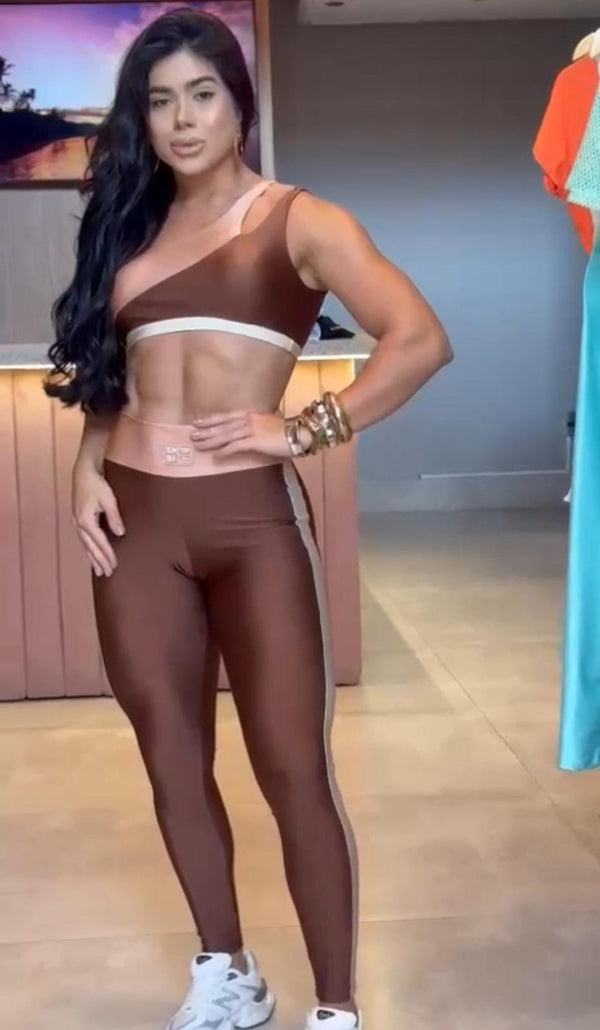 Coffee Brown Workout Legging Set